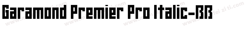Garamond Premier Pro Italic字体转换